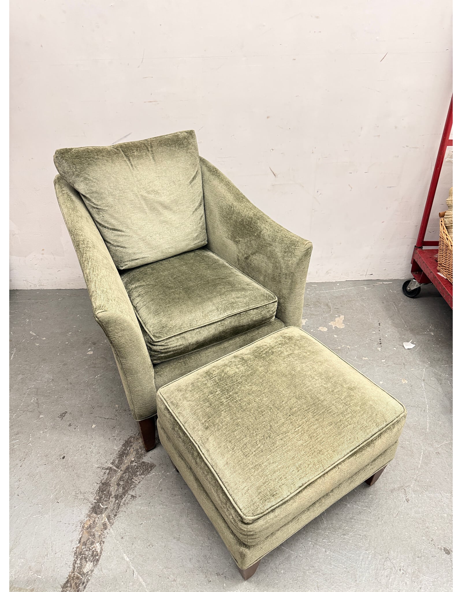 Ethan Allen Sage Green Lounge Chair