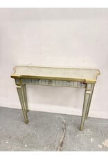Phoebe Modern Console features Silver Mirrored Panels