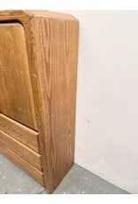Solid Oak 6-Drawer Armoire Dresser by Arbex