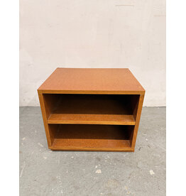 Mid-Century Modern Danish Style Low Wooden Bookcase