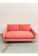 Soho Modern Pink Velvet Loveseat