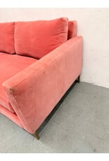 Soho Modern Pink Velvet Loveseat