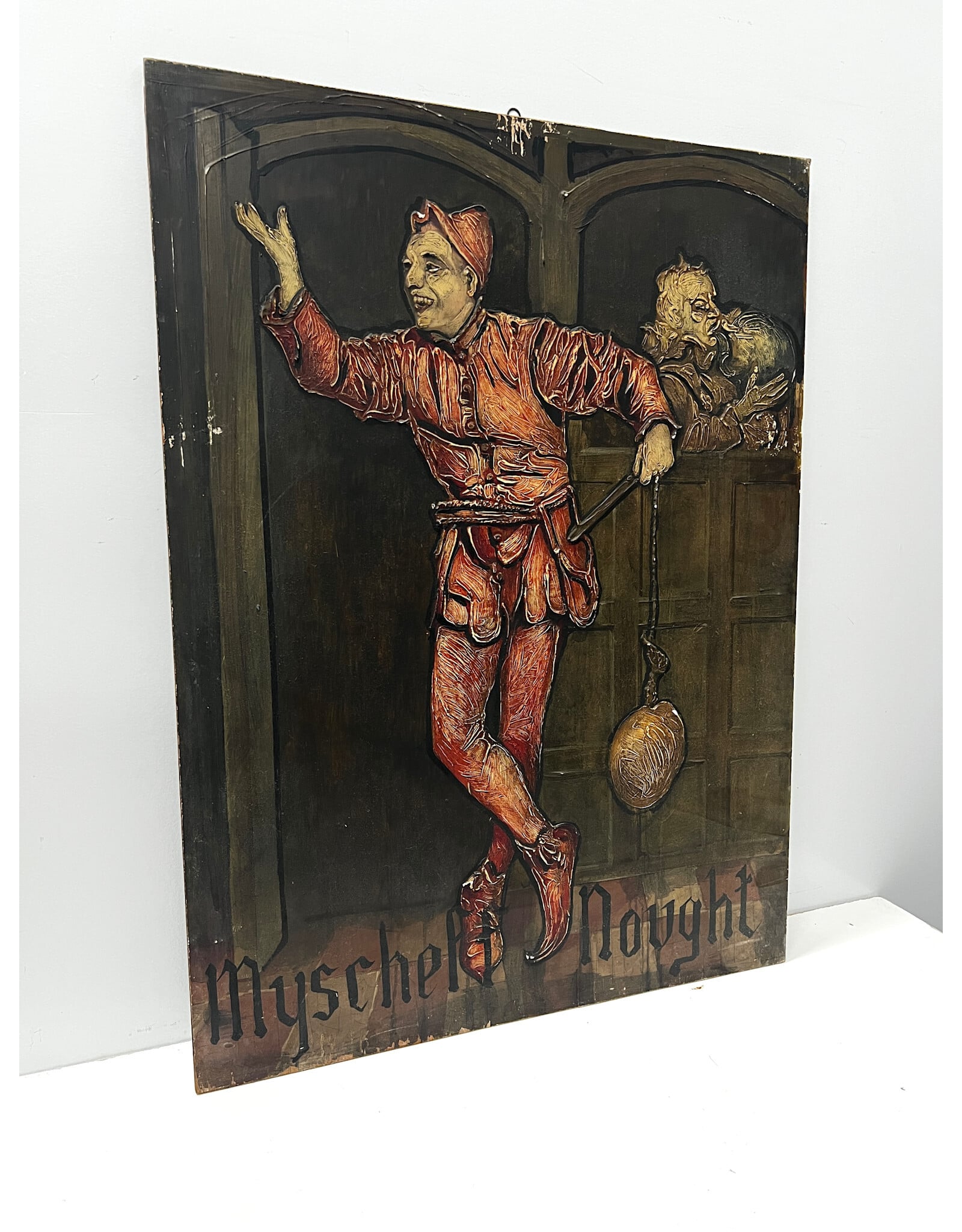 Myscheff Nought, medieval style painting on board