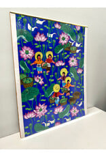 Riverside Harvest, framed print--AS IS