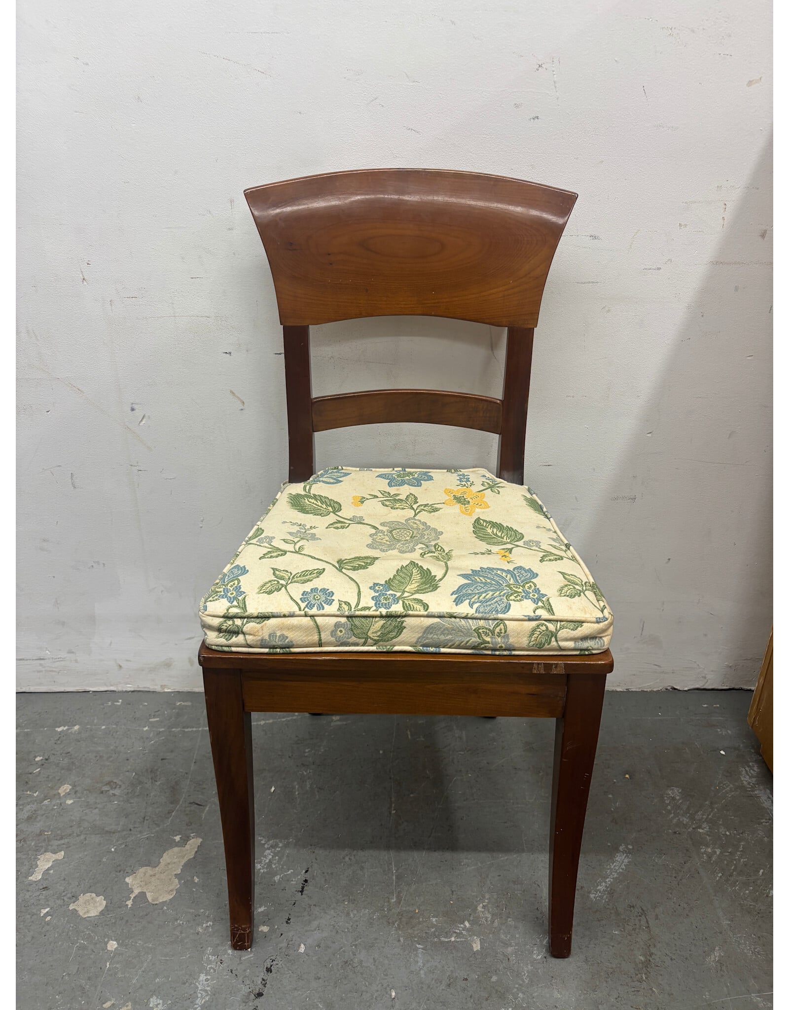1920s Italian ‘Biedermeier Style’ Side Chair With Cane Seat