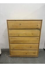 Vintage Pine Tallboy Dresser