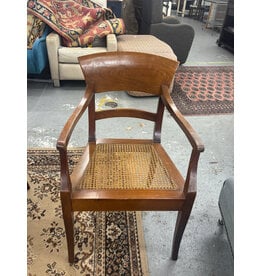 1920s Italian ‘Biedermeier Style’ Captains Chair With Cane Seat