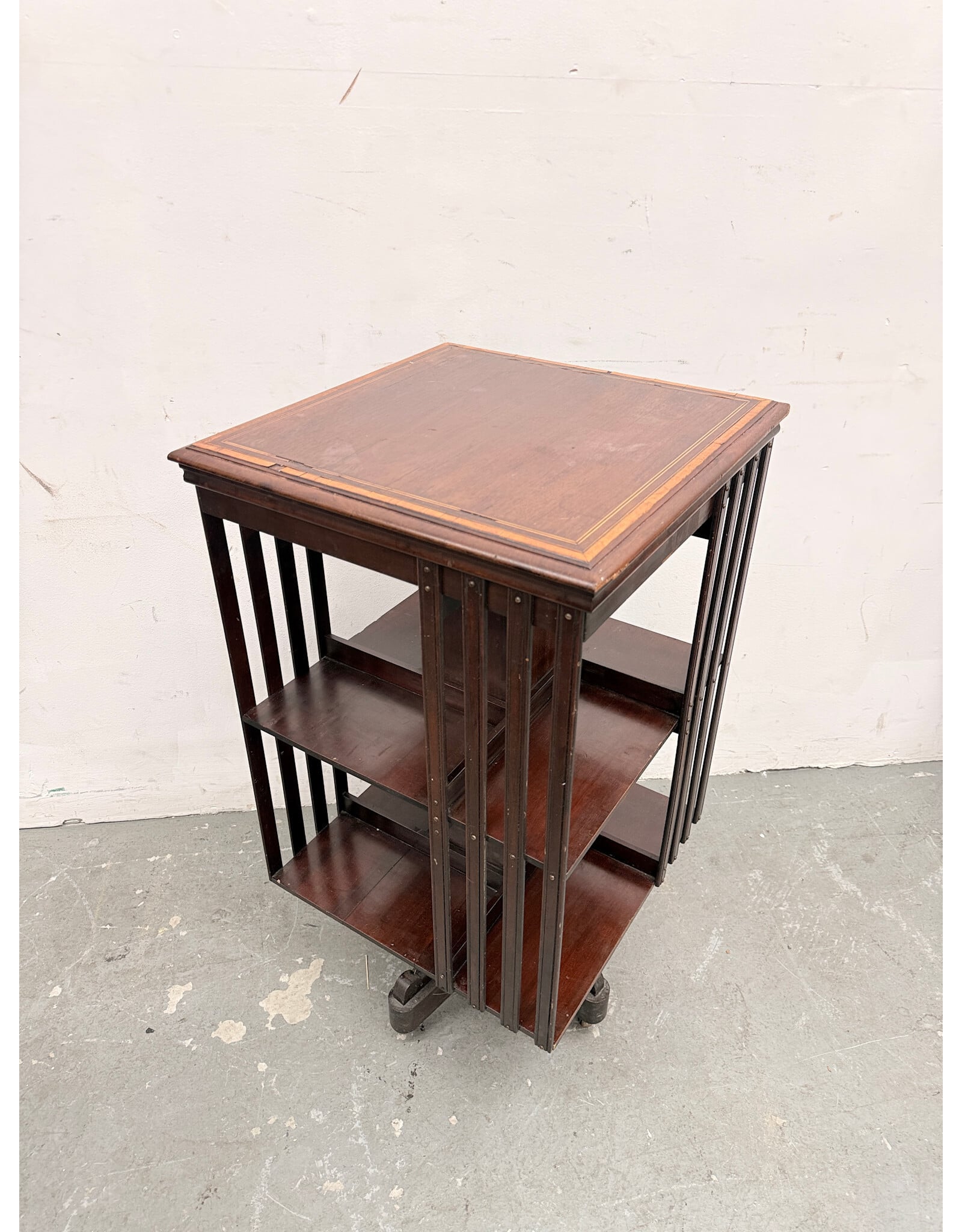 Antique Edwardian Revolving Bookcase