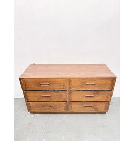 Danish MCM Walnut 6 Drawer Dresser