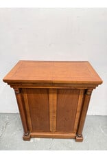 French Regency Cherry Wood Flip Top Bar Cabinet