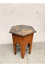 Oak Gothic Antique Side Table