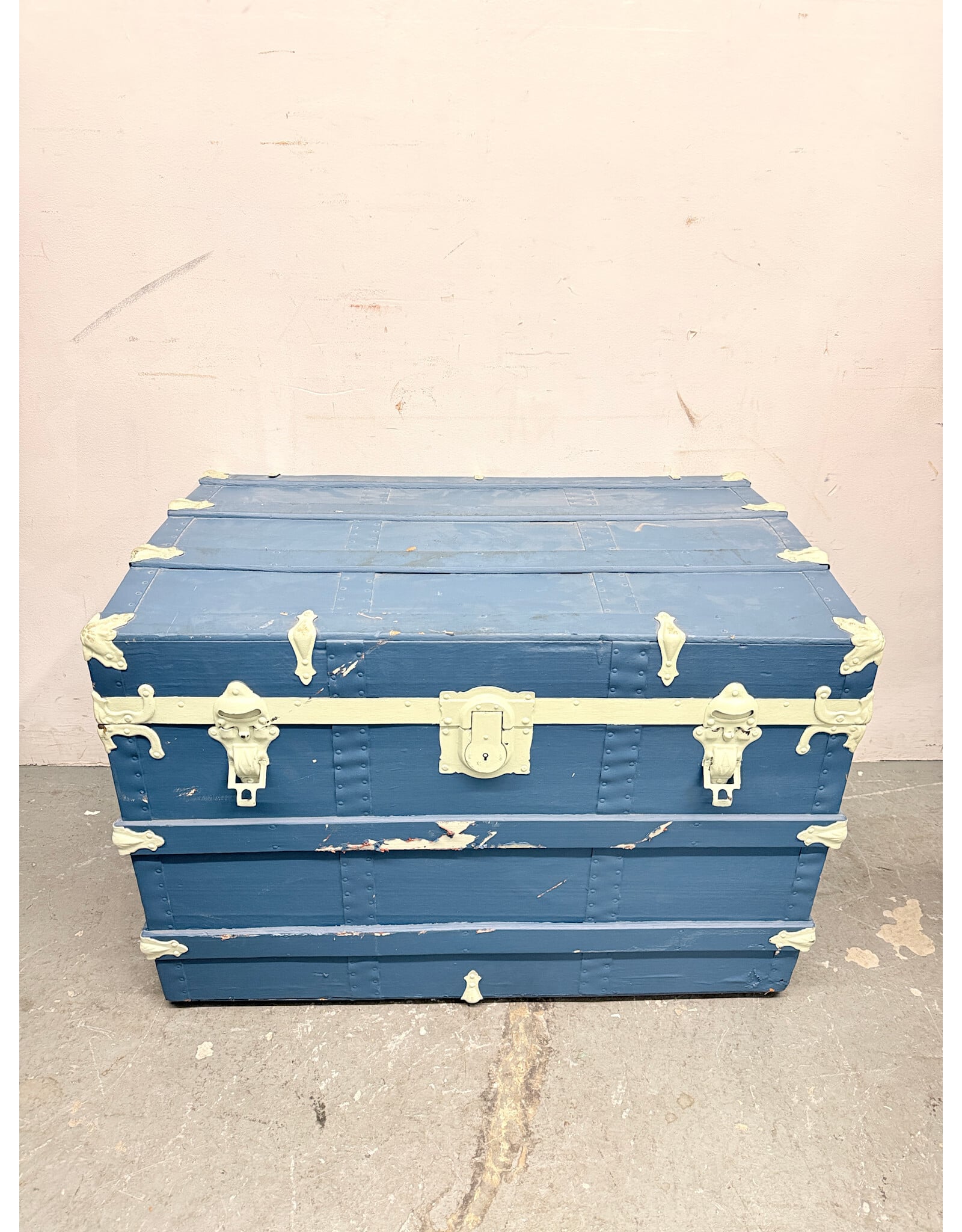 Dusty Blue Antique Chest