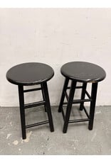 Black Wood Stool