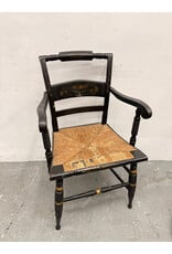 Black & Gold Stenciled Chair