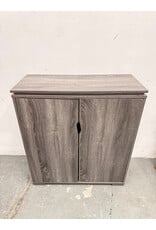 Modern Gray Wooden Shoe Cabinet