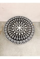 Mother of Pearl Inlay Kalmin Coffee Table features Geometric Pattern