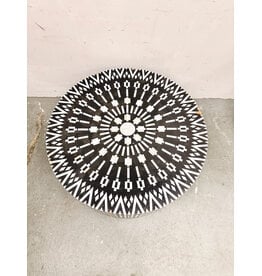 Mother of Pearl Inlay Kalmin Coffee Table features Geometric Pattern