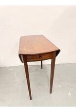 Mahogany Drop-Leaf 1-Drawer Table