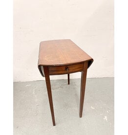 Mahogany Drop-Leaf 1-Drawer Table