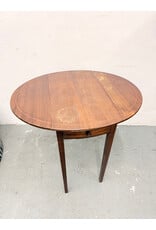 Mahogany Drop-Leaf 1-Drawer Table