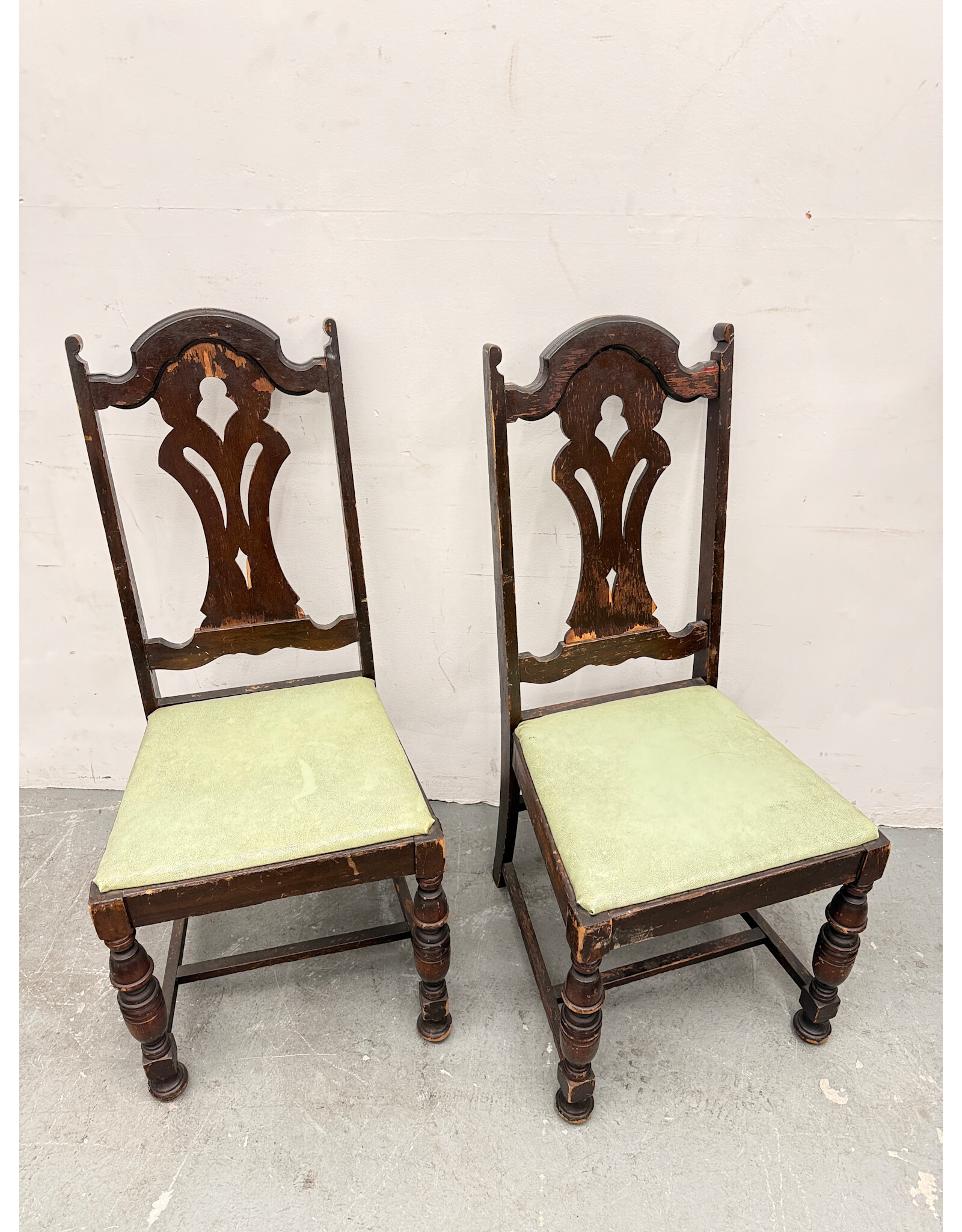 Antique Jacobean Style Oak Dining Chair