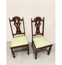 Antique Jacobean Style Oak Dining Chair