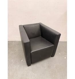 Desiree Leather Cube Lounge Armchair