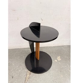 Noir Reed Style Wood Side Table