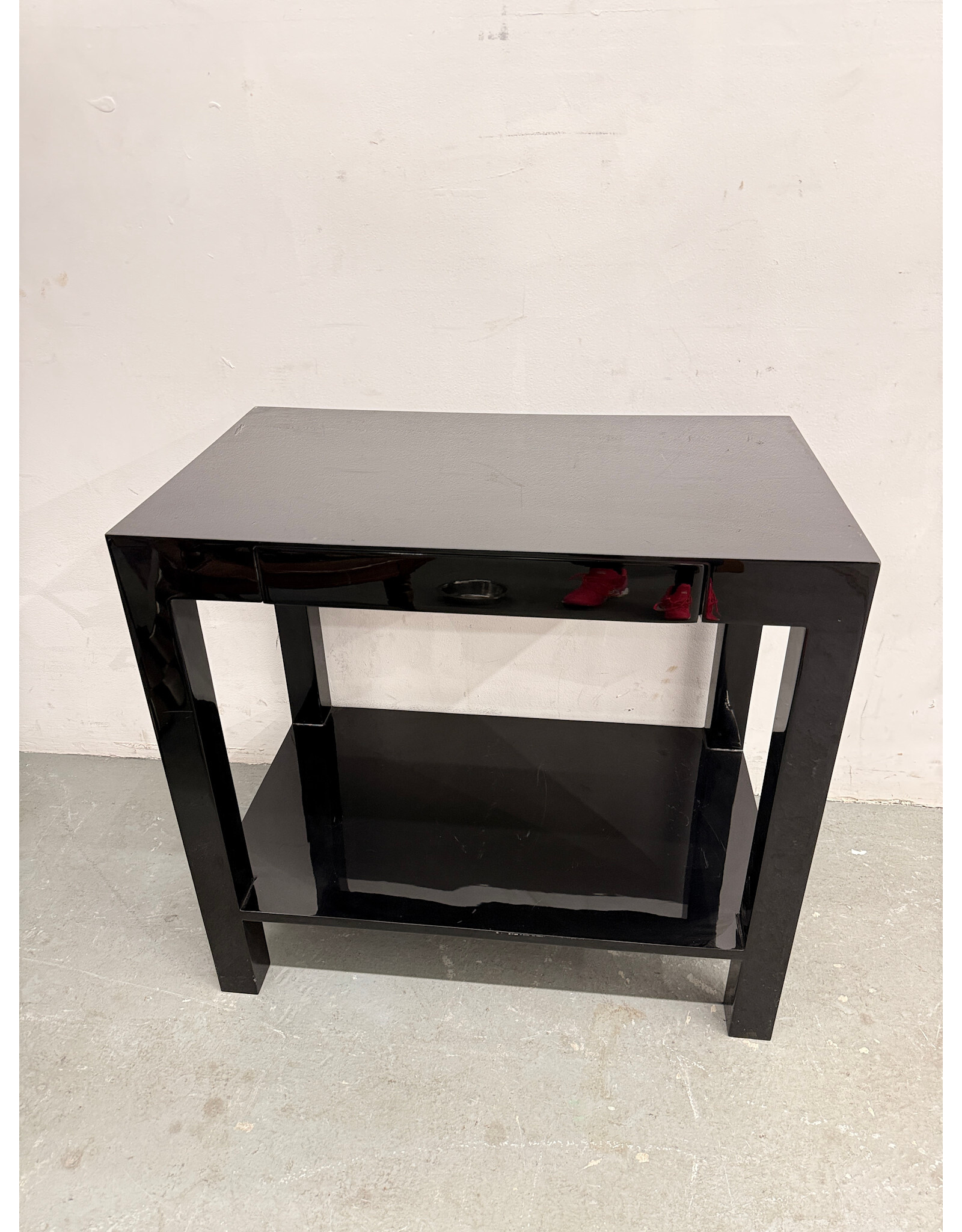 Black Lacquered Console Table