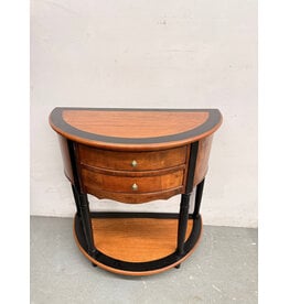 Neoclassical Style Half Moon Console Table