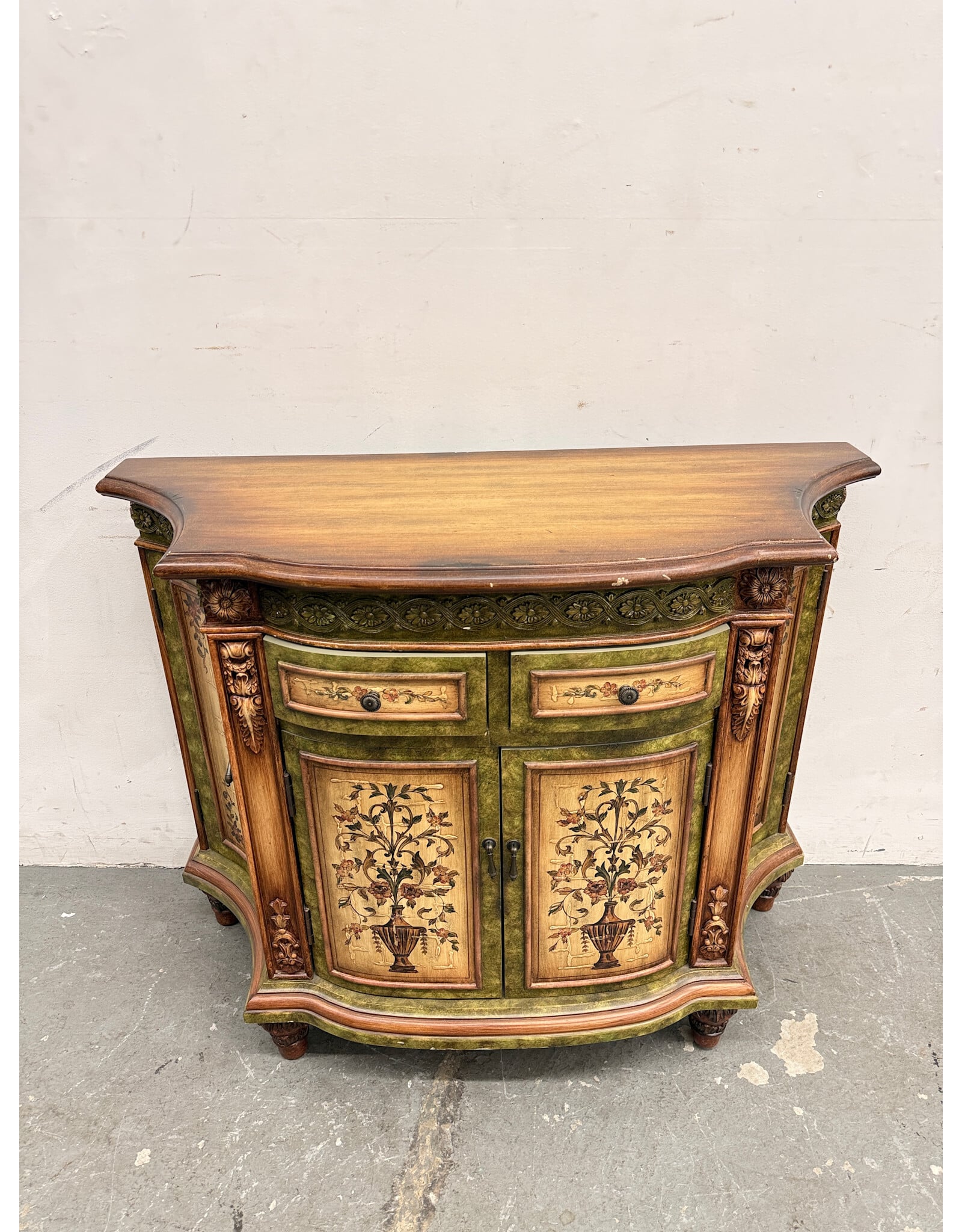 Decorative Wood Storage Console Unit