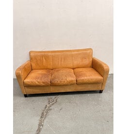 Caramel 3-Seater Leather Sofa