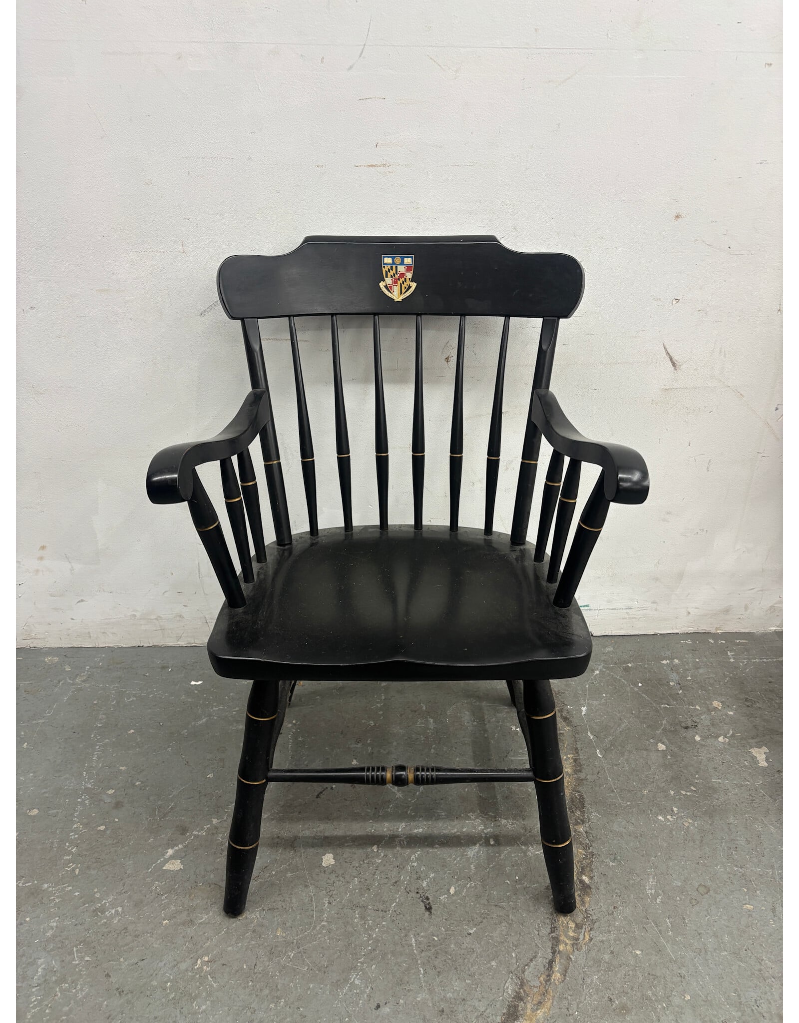 Windsor Style Captains Chair with Johns Hopkins Seal