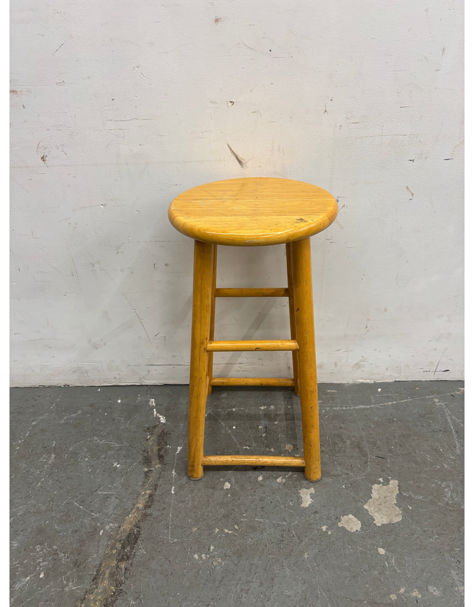 Rustic Wooden Barstool