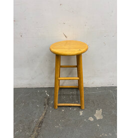Rustic Wooden Barstool