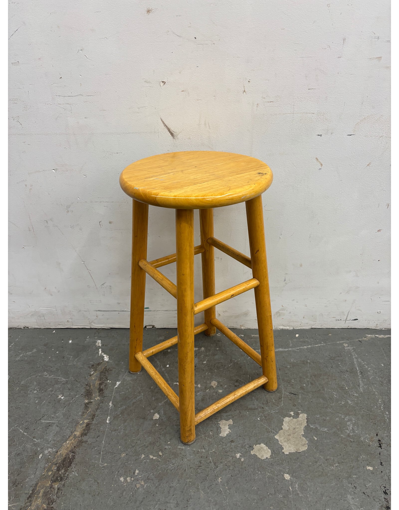 Rustic Wooden Barstool