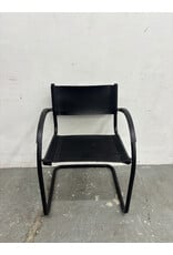 Black Cantilever Leather Chair