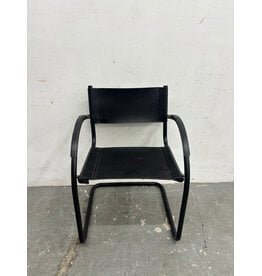 Black Cantilever Leather Chair