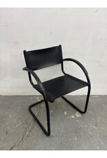 Black Cantilever Leather Chair