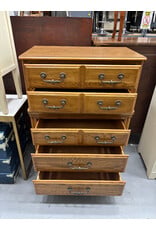 Vintage Solid Oak Chest of Drawers