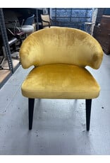 Mustard Yellow Velvet Aston Captains Chair by Rodolfo Dordoni for Minotti
