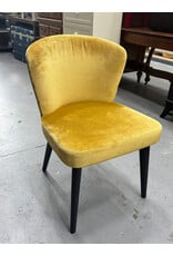 Mustard Yellow Velvet Aston Dining Chair by Rodolfo Dordoni for Minotti