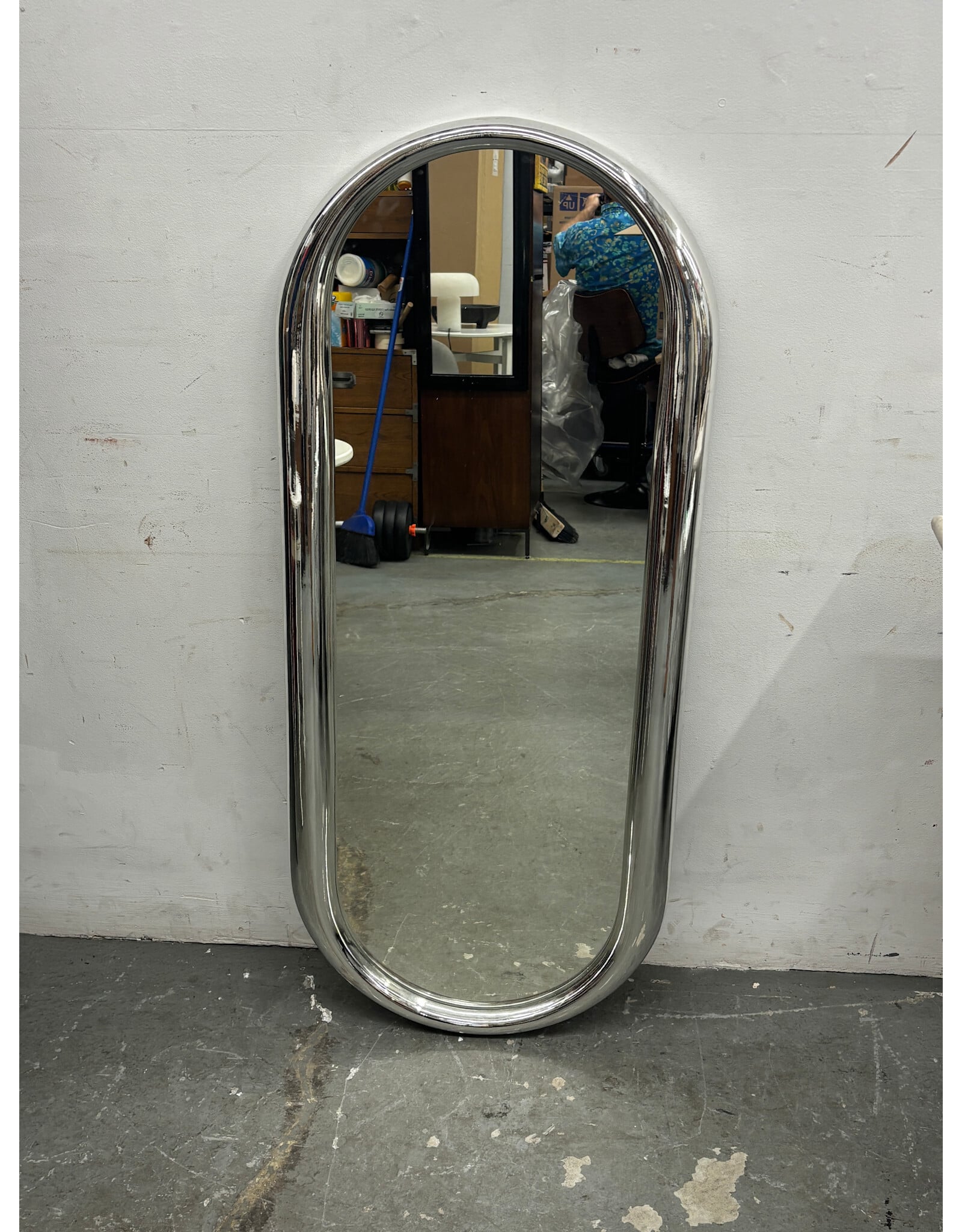 Chrome Pill Mirror