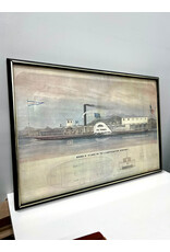 Antique Style Steamboat Print