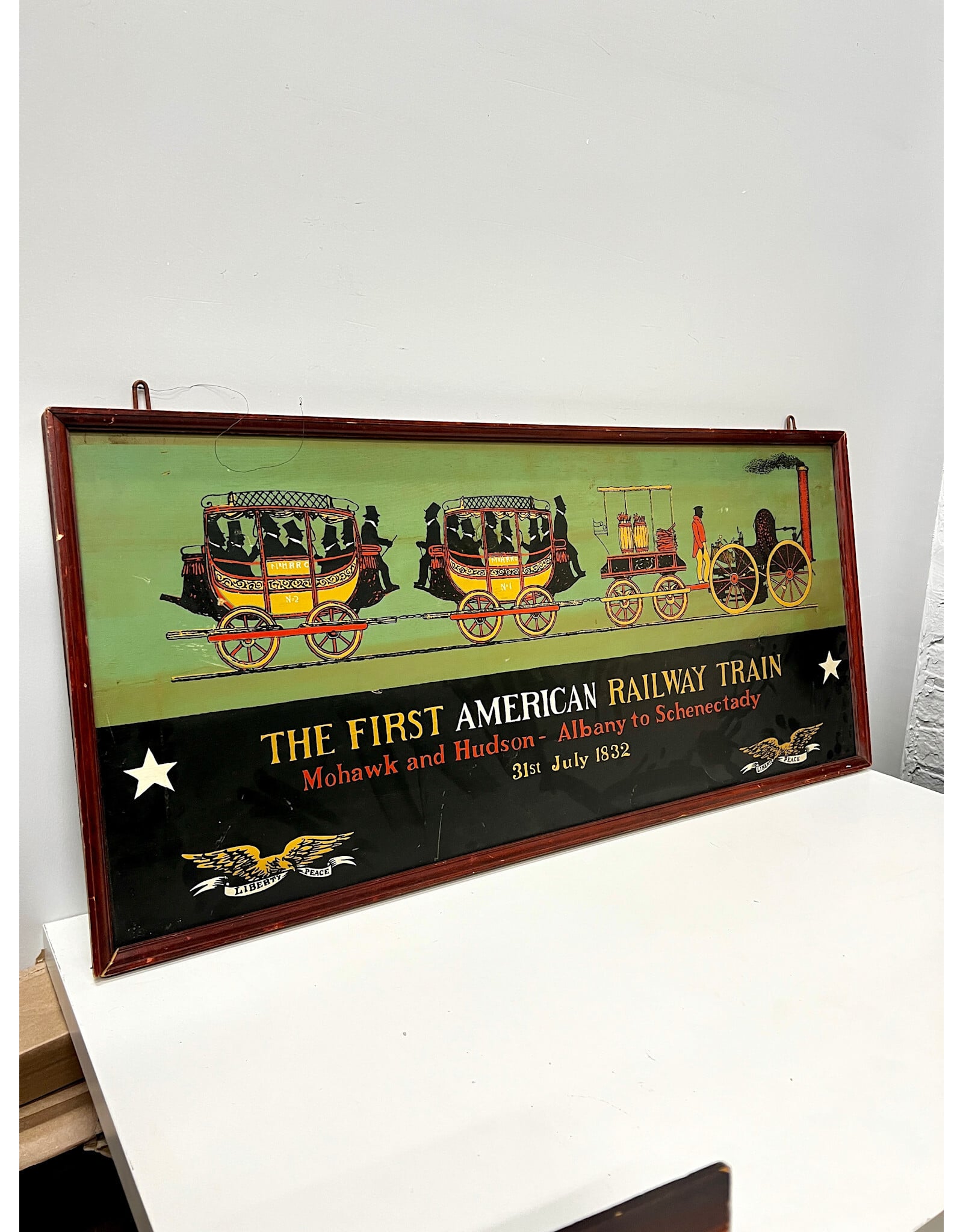 Vintage Style Mohawk & Hudson Railroad Sign