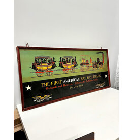 Vintage Style Mohawk & Hudson Railroad Sign