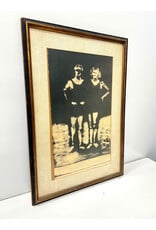 Coney Island Couple by Veronica Galati, artists proof, 1974, framed lithograph