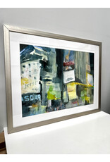 Billboards-Times Square At Night, framed print, sgnd Beverly Brown