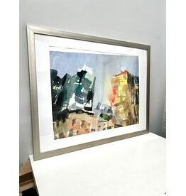 Milford Plaza-8th Avenue, framed print, sgnd Beverly Brown
