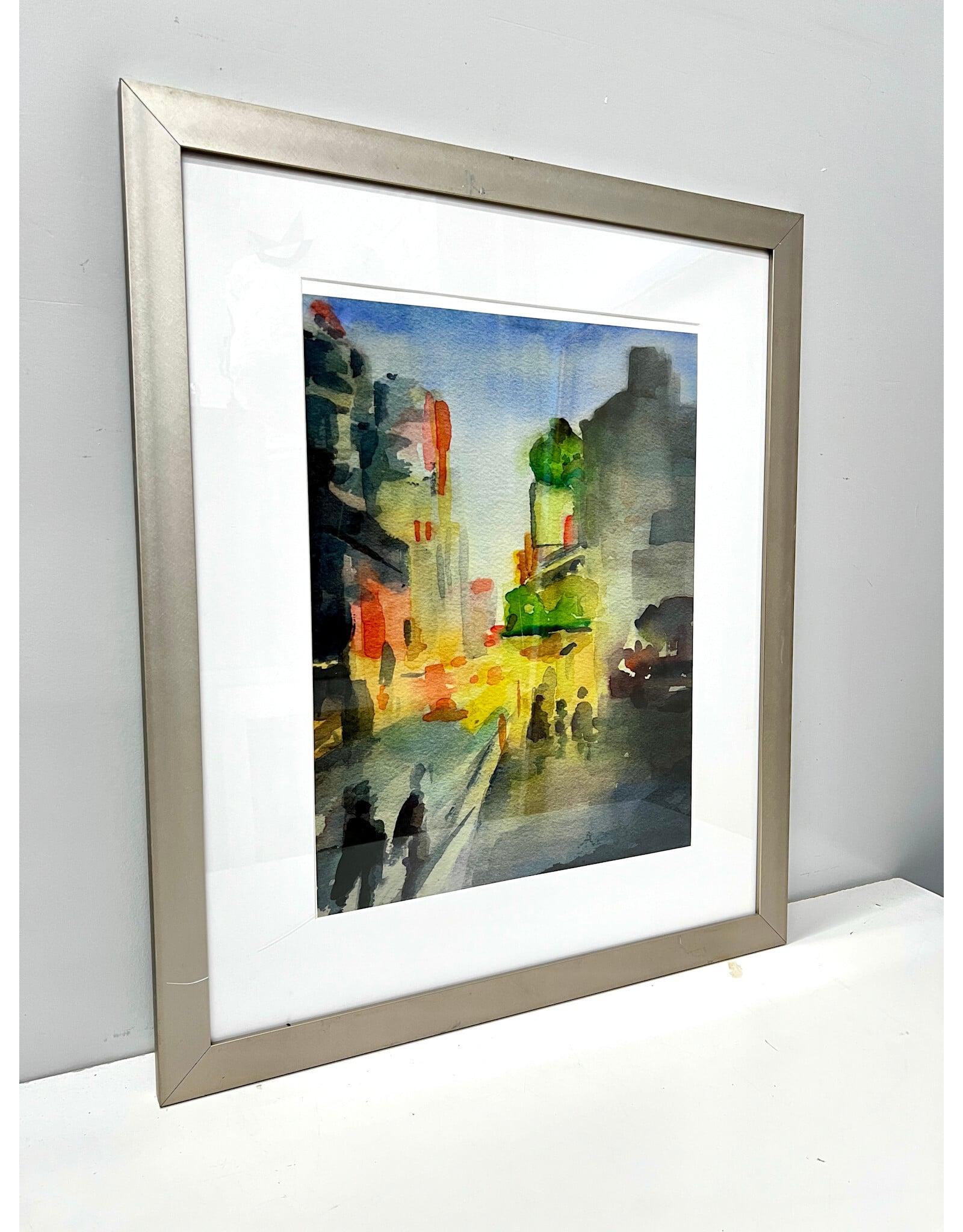 Music Box Theater-Times Square, framed print, sgnd Beverly Brown